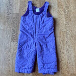 Children's Place Purple Snow Bib Overalls Size 12-18 Months